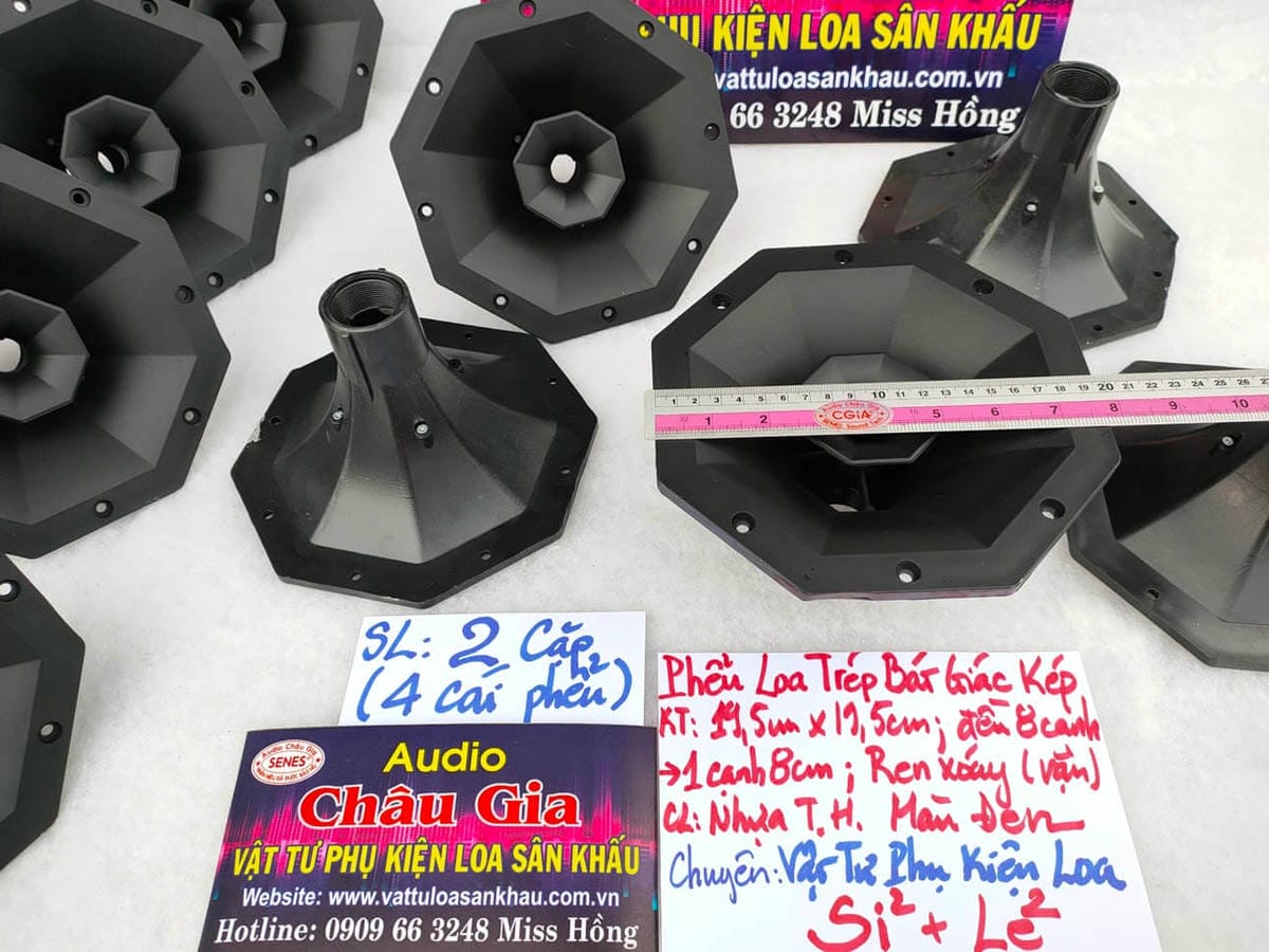 PHỂU LOA TRÉP BÁT GIÁC KÉP AUDIO CHÂU GIA