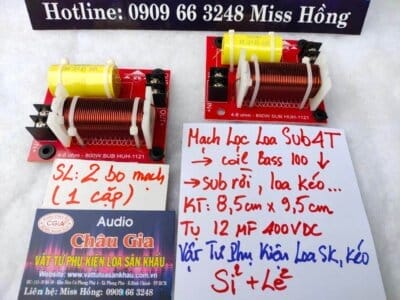 MẠCH LỌC LOA SUB 4 TẤC AUDIO CHÂU GIA