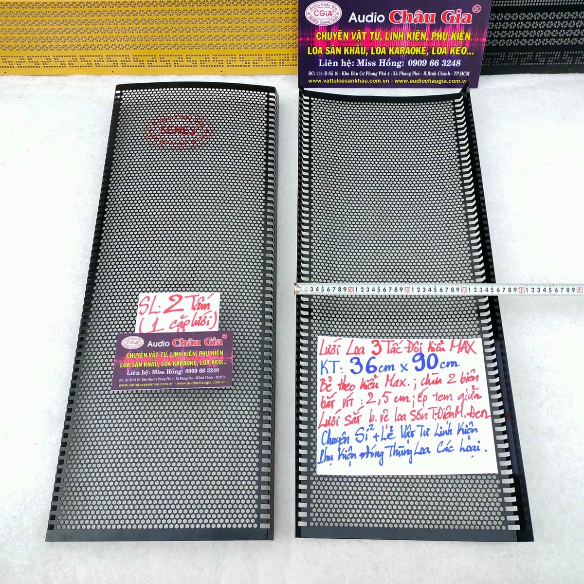 LƯỚI LOA 3 TẤC ĐÔI KIỂU MAX AUDIO CHÂU GIA