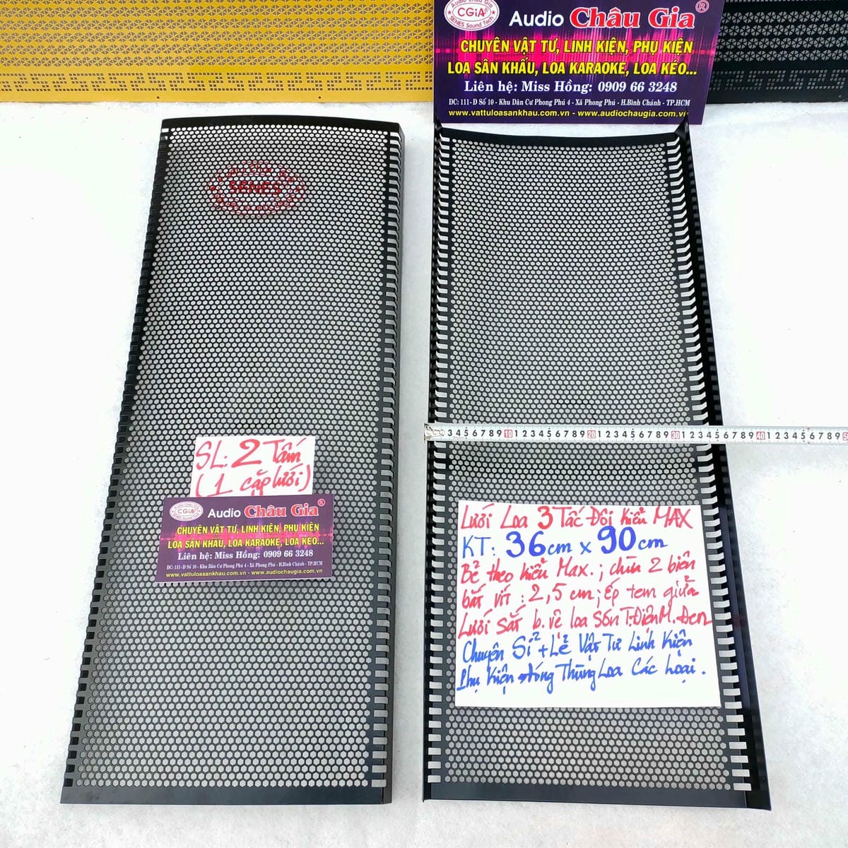 LƯỚI LOA 3 TẤC ĐÔI KIỂU MAX AUDIO CHÂU GIA
