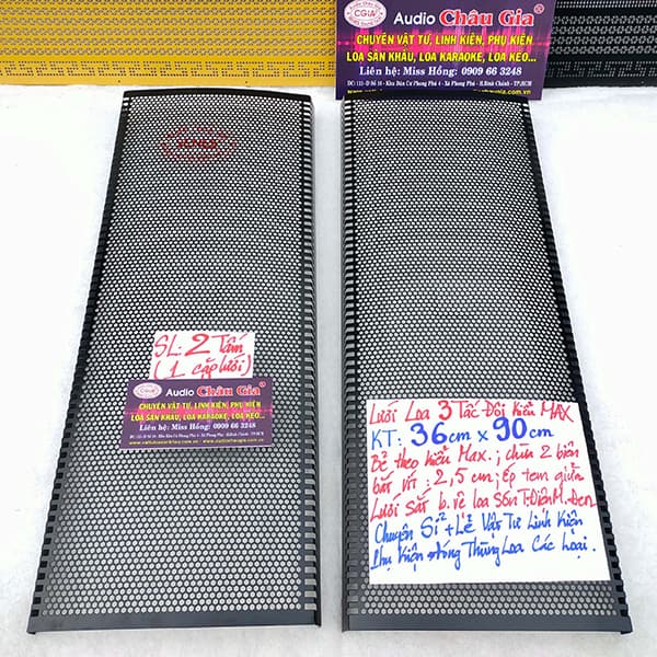 LƯỚI LOA 3 TẤC ĐÔI KIỂU MAX AUDIO CHÂU GIA