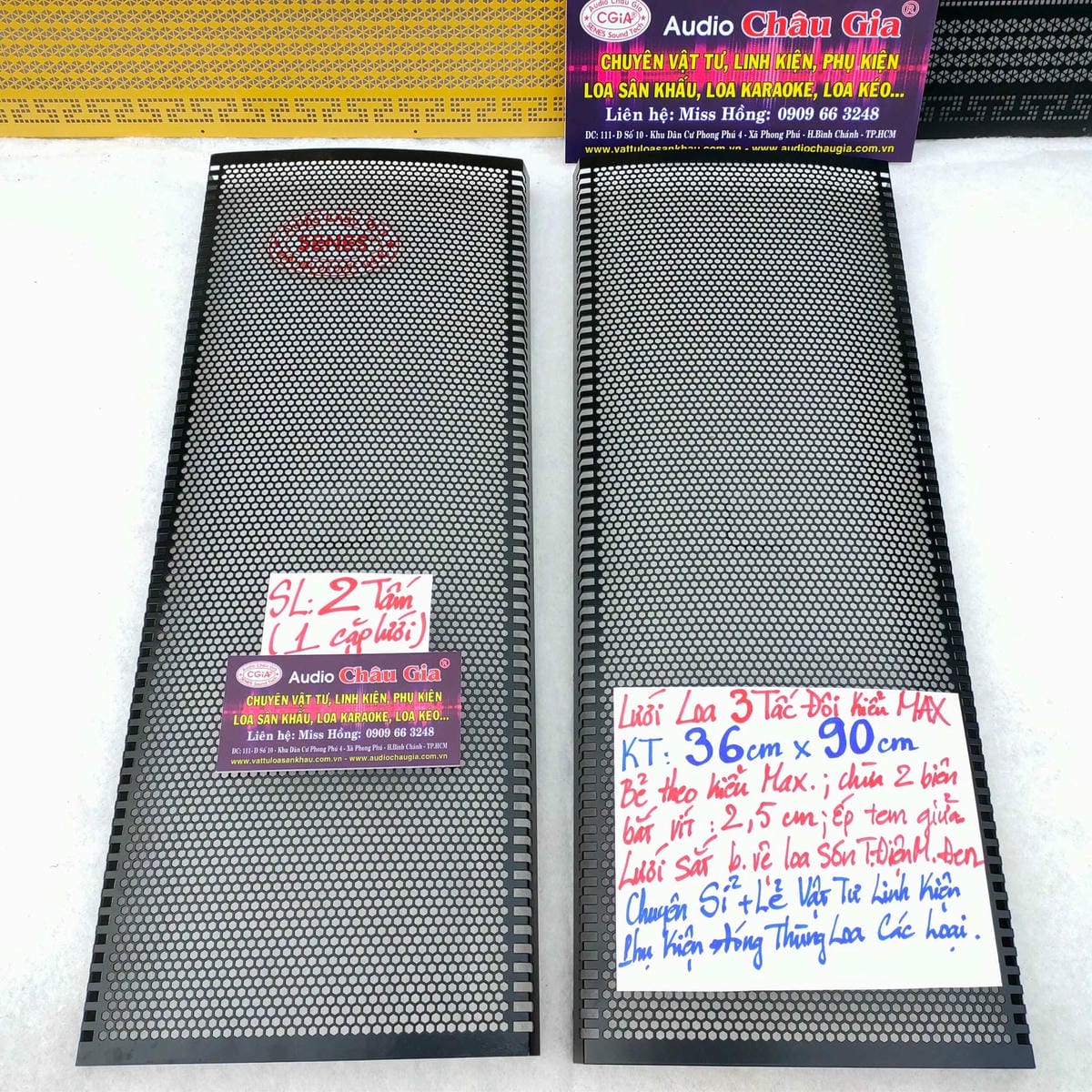 LƯỚI LOA 3 TẤC ĐÔI KIỂU MAX AUDIO CHÂU GIA