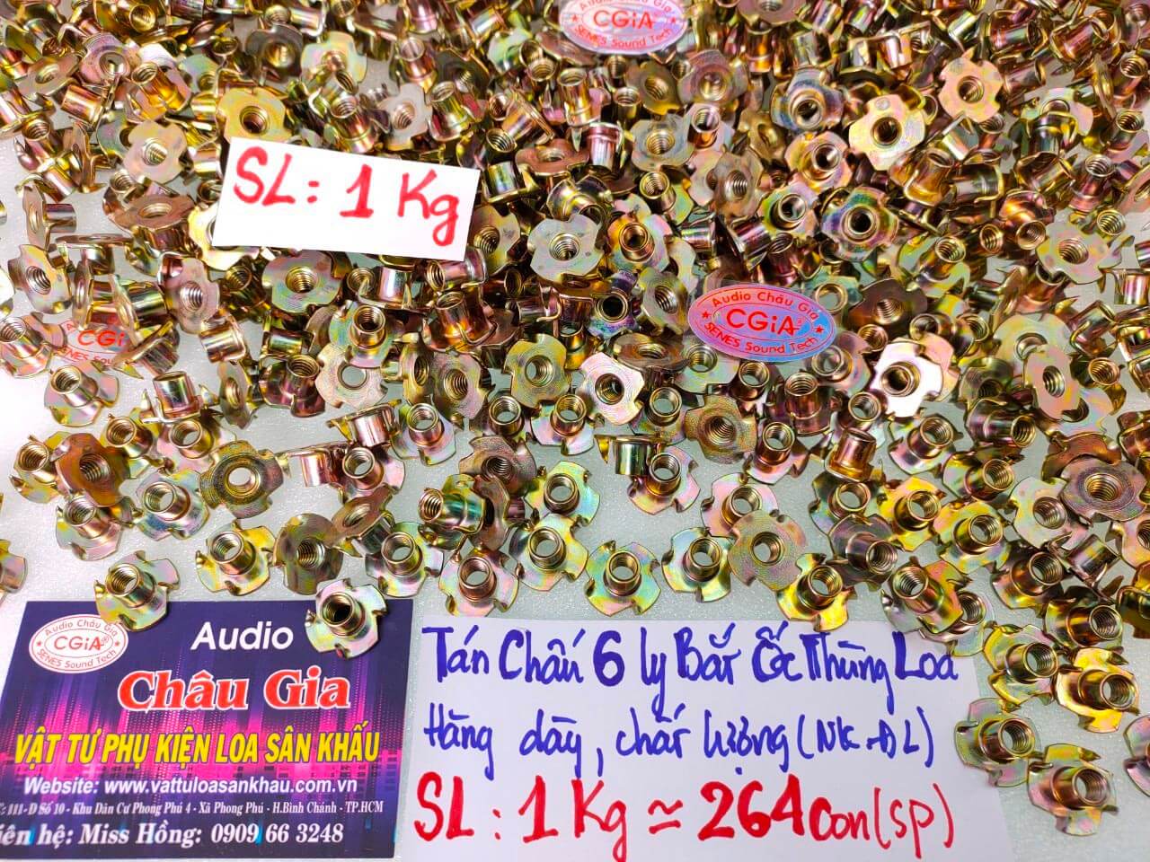 TÁN CHẤU 6 LY BẮT ỐC THÙNG LOA AUDIO CHÂU GIA