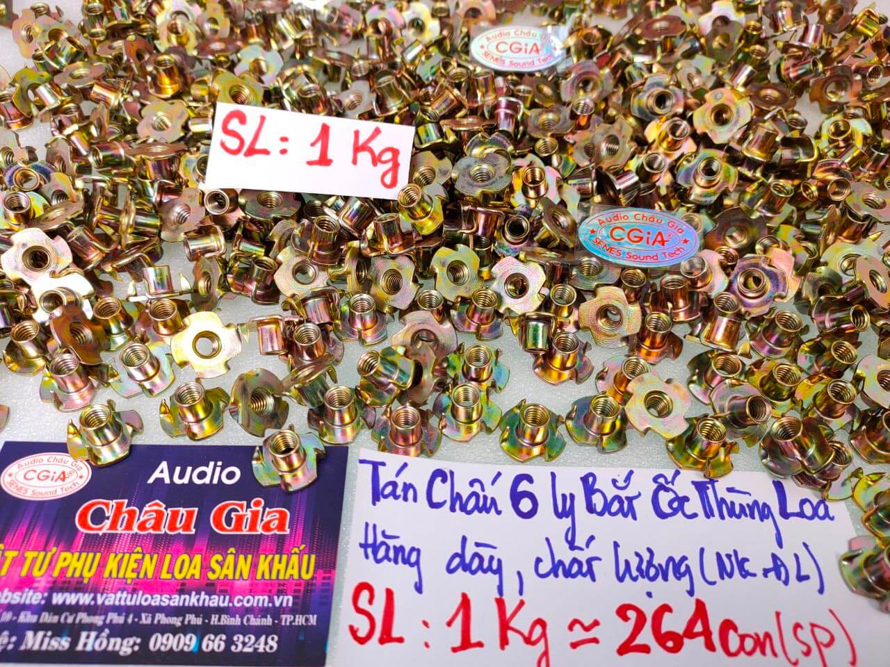 TÁN CHẤU 6 LY BẮT ỐC THÙNG LOA AUDIO CHÂU GIA