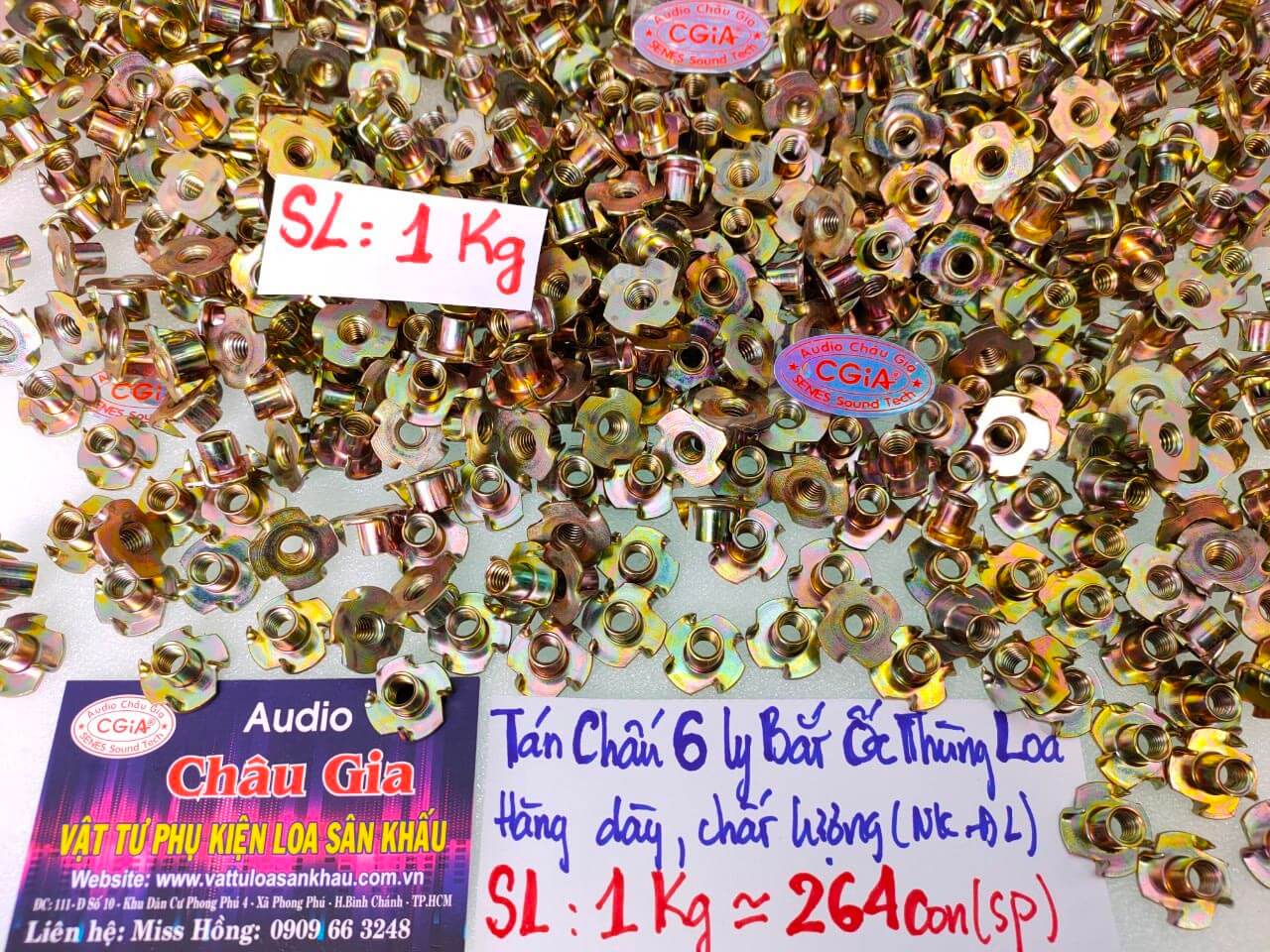 TÁN CHẤU 6 LY BẮT ỐC THÙNG LOA AUDIO CHÂU GIA