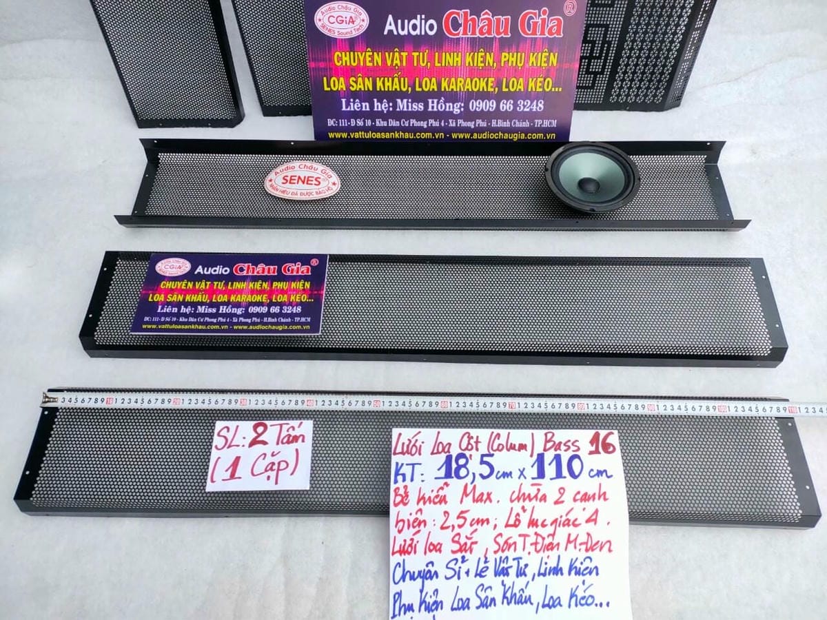 LƯỚI LOA CỘT (COLUM) BASS 16 AUDIO CHÂU GIA
