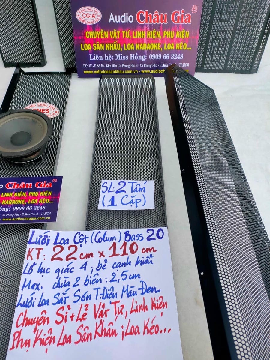 LƯỚI LOA CỘT (COLUM) BASS 20 AUDIO CHÂU GIA