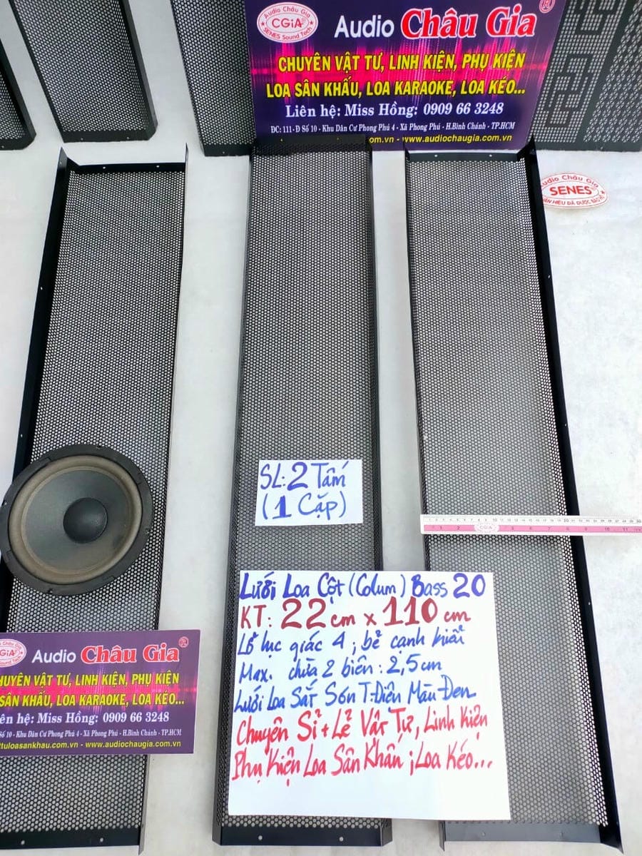 LƯỚI LOA CỘT (COLUM) BASS 20 AUDIO CHÂU GIA