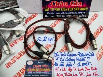 DÂY JACK CANON ĐỰC, CÁI AUDIO CHÂU GIA