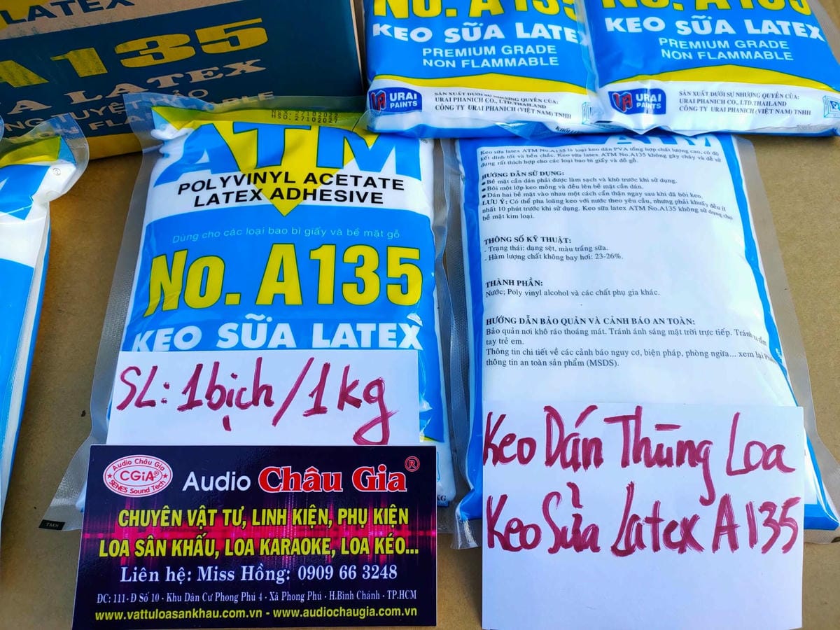 KEO DÁN THÙNG LOA - KEO SỮA LATEX A135