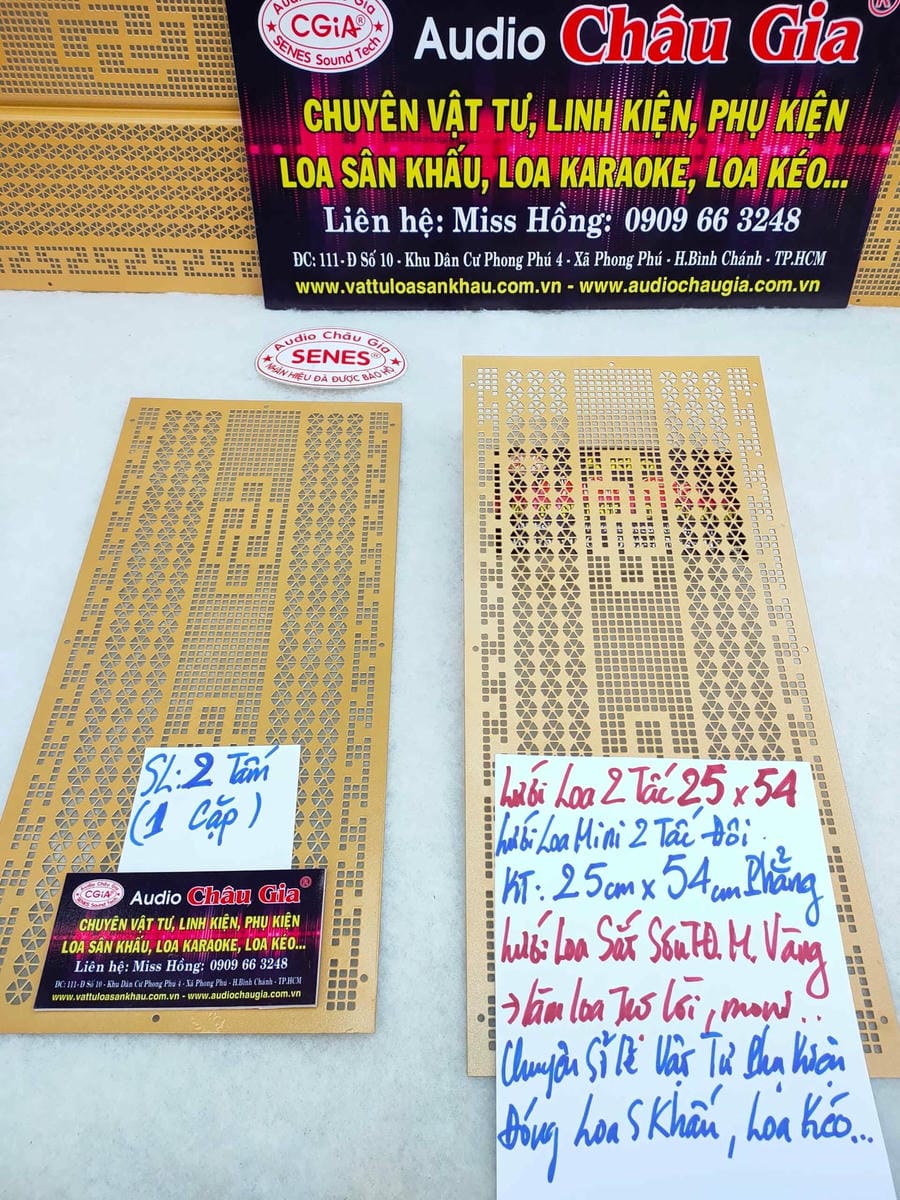 LƯỚI LOA 2 TẤC AUDIO CHÂU GIA