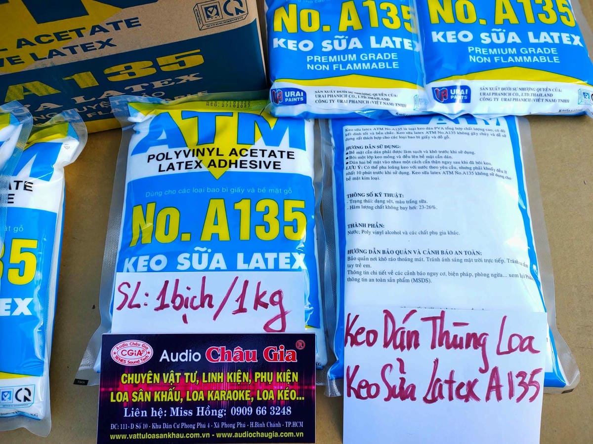KEO DÁN THÙNG LOA - KEO SỮA LATEX A135