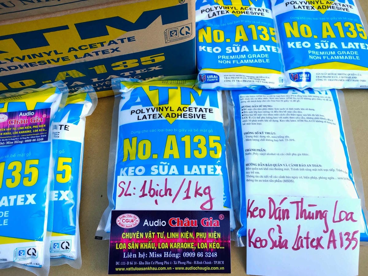KEO DÁN THÙNG LOA - KEO SỮA LATEX A135